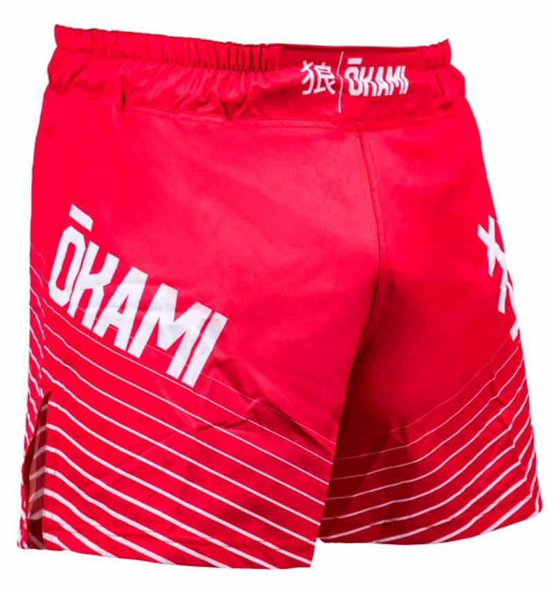 Okami kanji Fightshorts -red